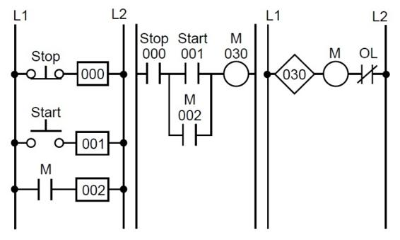Two-wire circuit configured as a three-wire circuit