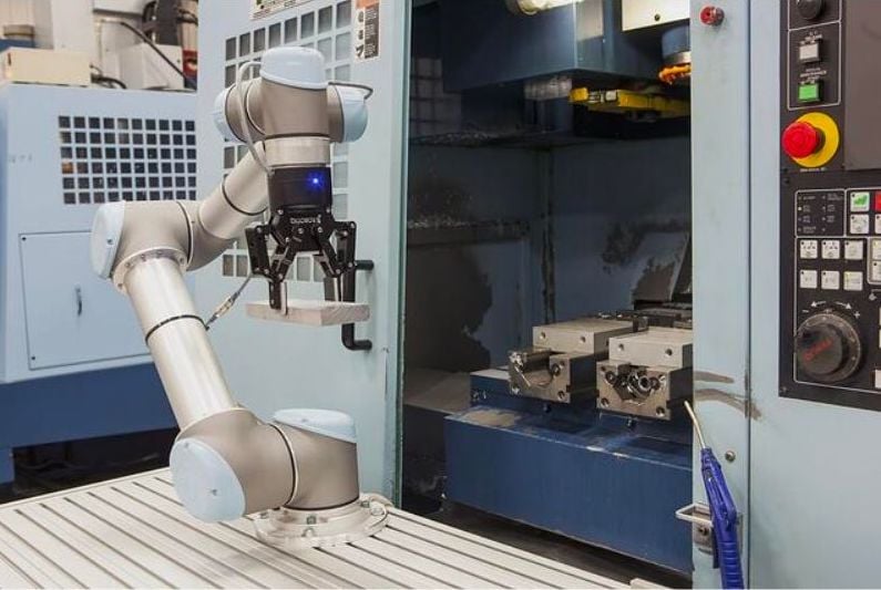 Machine tending with cobots