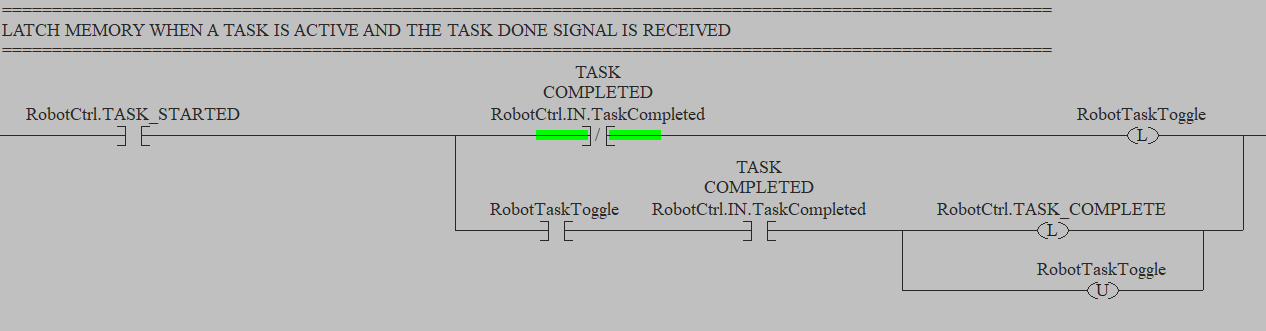 Program complete status example