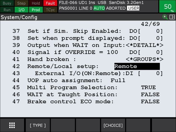 Remote or local setup