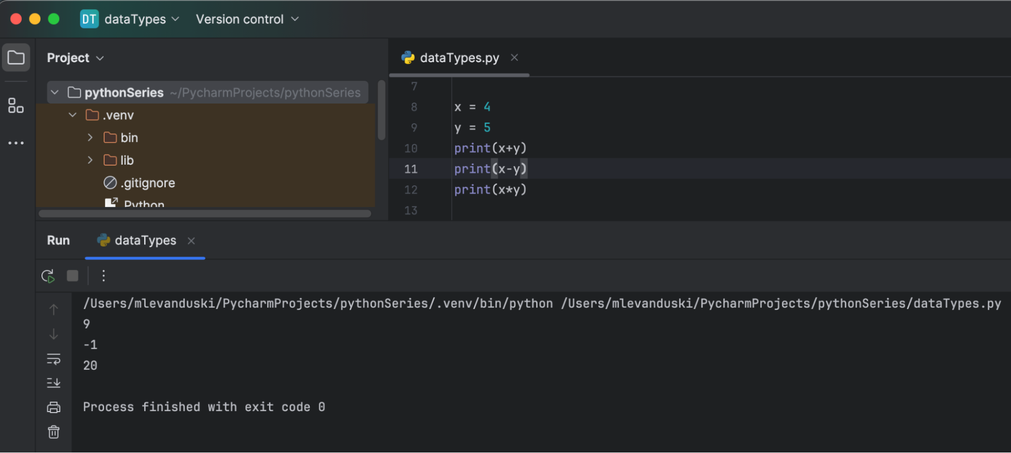 Integer math operations in Python