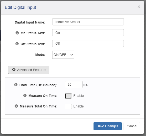 Editing an I/O point description