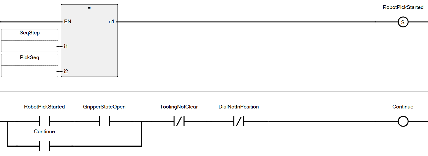 Uses for latching versus seal in logic