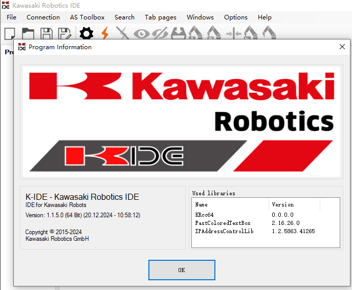 K-IDE Kawasaki Robotics IDE